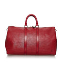 LOUIS VUITTON VINTAGE EPI KEEPALL 50 RED