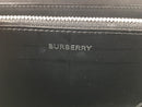 BURBERRY LOGO EMBOSSED LEATHER ZIPAROUND WALLET BLACK