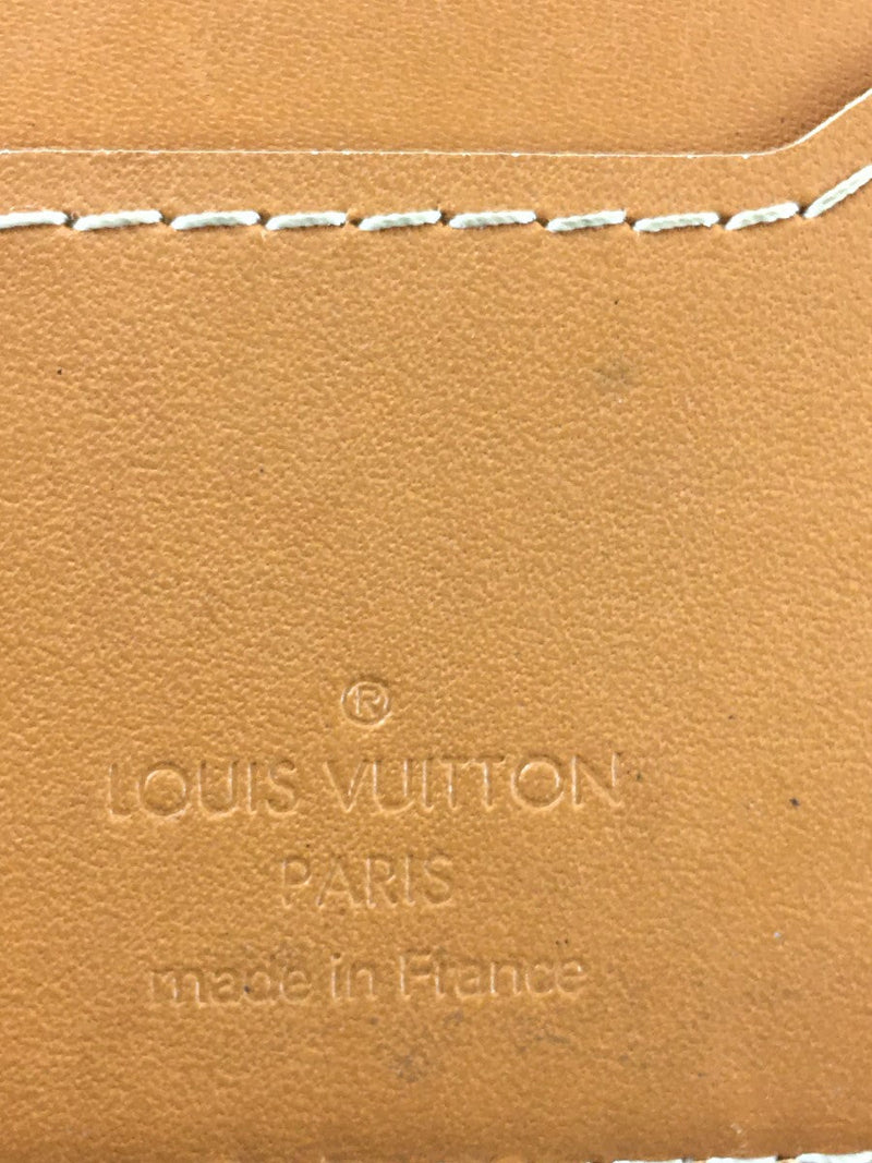 LOUIS VUITTON ORANGE TAURILLON POCKET ORGANIZER