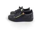 GIUSEPPE ZANOTTI DOUBLE ZIP SNAKE SKIN LEATHER PRINT SNEAKERS