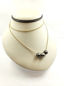 18" Pearl Necklace 18K Yellow Gold 12.98g