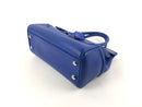 GIANNI VERSACE PALAZZO EMPIRE MEDIUM BAG, BLUE, LEATHER, HANDBAG, NO BOX OR DUST