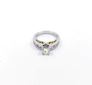 .80cts Dia Cntr Platinum-Diamond Engagement Ring 17 Diamonds 1.44 Carat T.W.