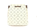 LOUIS VUITTON PERFORATED MAHINA LEATHER MURIA SHOULDER BAG CREME BEIGE