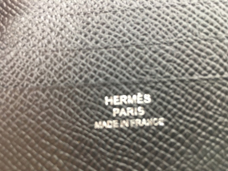 HERMÈS EPSOM CALFSKIN PORTEFEUILLE MC2 COPERNIC WALLET BLACK