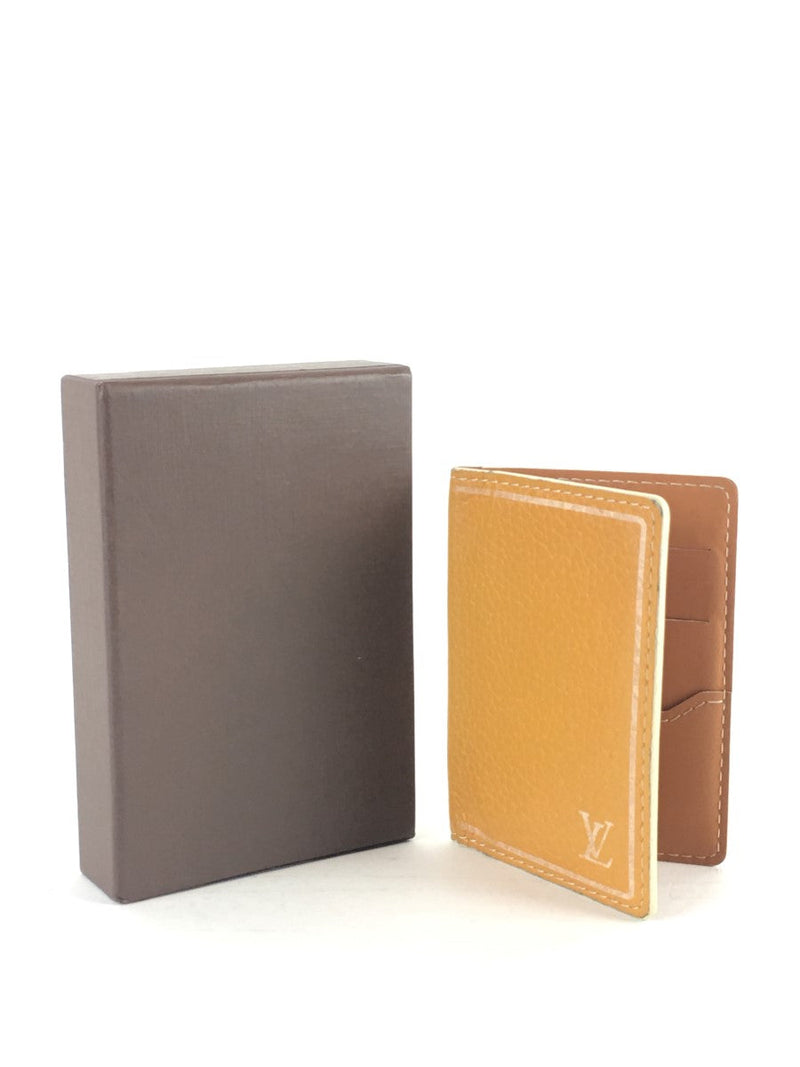 LOUIS VUITTON ORANGE TAURILLON POCKET ORGANIZER