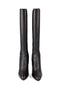 JIMMY CHOO HOXTON 100 GRAINY CALF LEATHER KNEE HIGH BOOTS