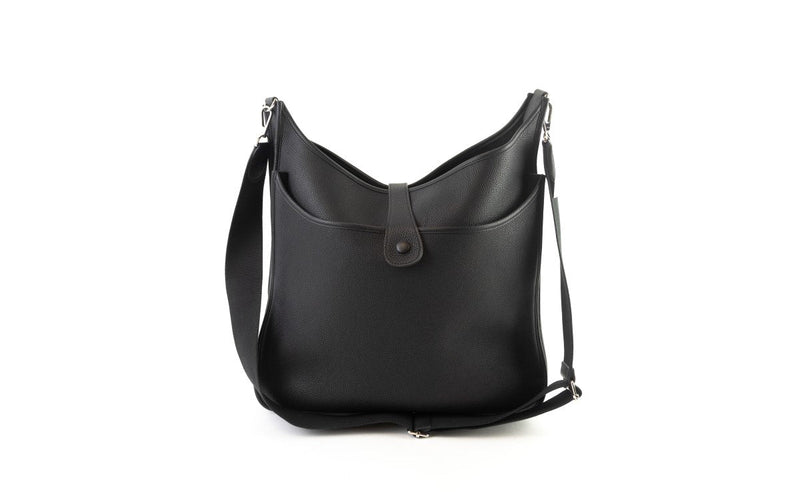 HERMÈS TOGO EVELYNE III TGM SHOULDER BAG BLACK