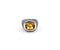 Citrine Champagne Diamond Ring 70 Diamonds .70 Carat T.W. 14K White Gold