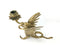 TIFFANY & CO BRASS GRIFFIN CANDLEABRA'S