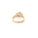 Lady's Diamond Fashion Ring 3 Diamonds .96 Carat T.W. 14K Yellow Gold 4.25g