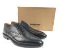 BURBERRY LENNARD TB-EMBOSSED LEATHER OXFORD SHOES