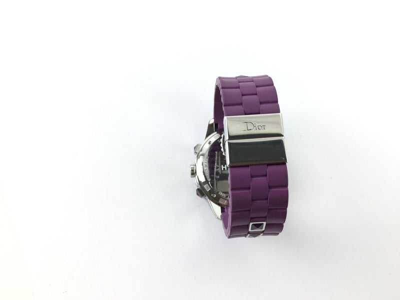 Dior 38MM Chronograph Stainless Steel Diamond Purple CD11431JR001