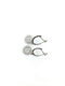 Gold-Diamond Earrings 62 Diamonds .62 Carat T.W. 10K White Gold 2.16g