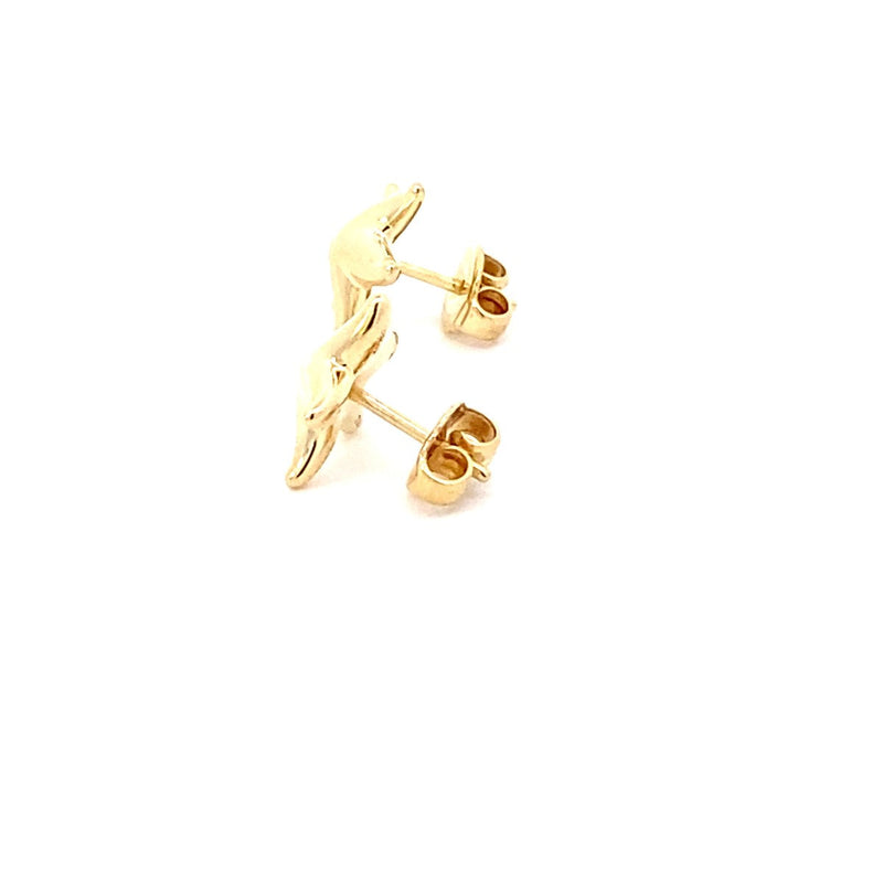 TIFFANY & CO. STARFISH GOLD EARRINGS 4.78G 18K-Y/G, INCLUDES BOX