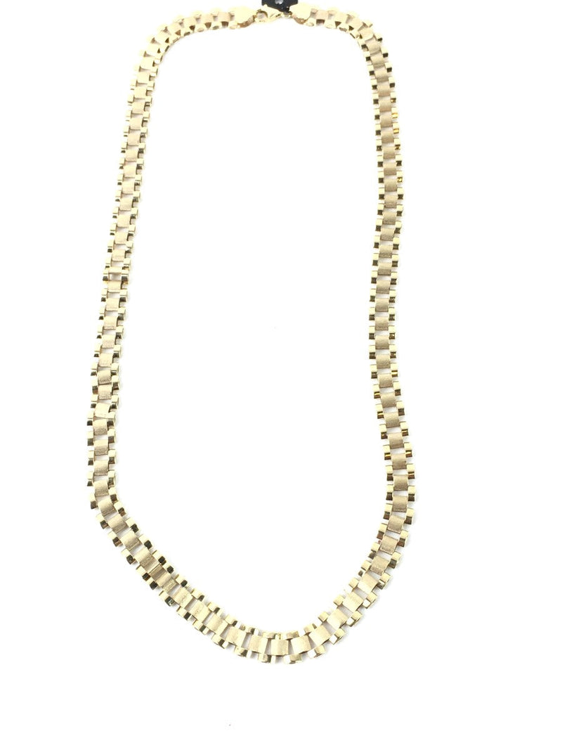 Gold Link Rolex Style Chain 10K Yellow Gold 24.42g